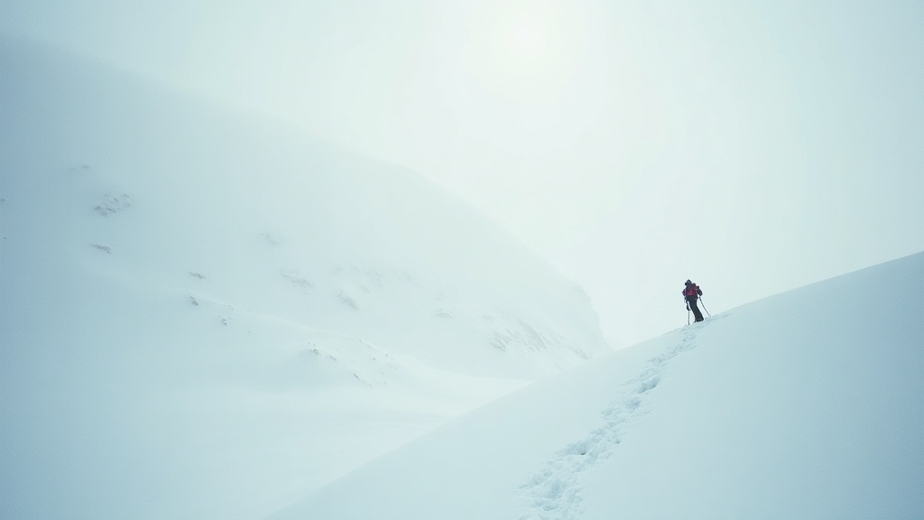 Ski touring route keepsake