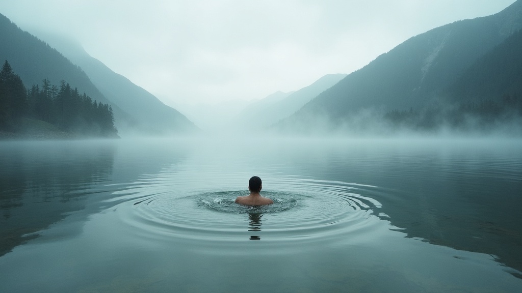 Open water swim keepsake